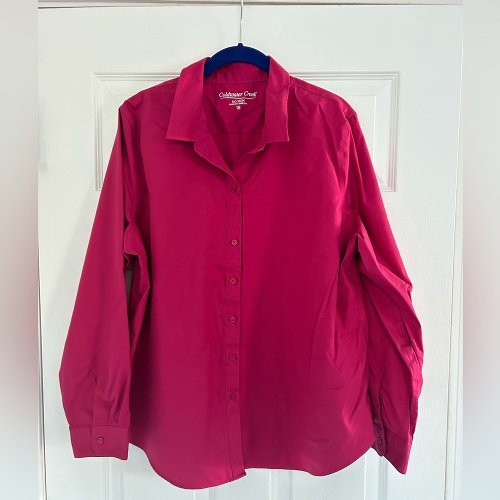 Coldwater Creek plus size button down blouse